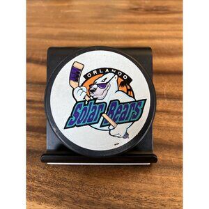 VINTAGE ORLANDO SOLAR BEARS IHL HOCKEY PUCK COLLECTIBLE
